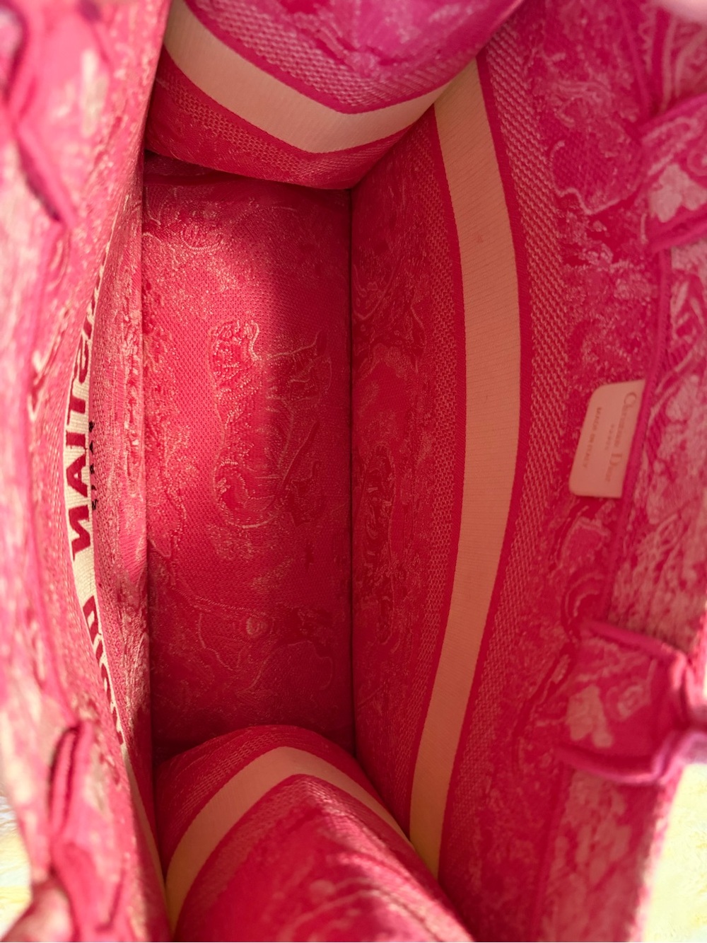 Pink Graphic Canvas Tote Bag with Top Handles - Picture 7 of 7